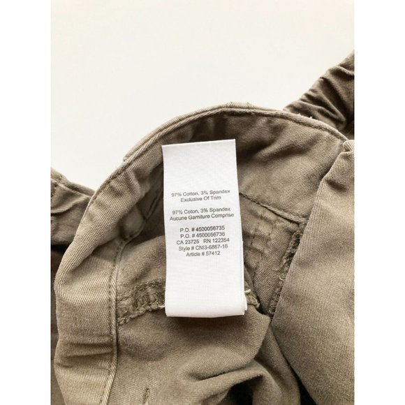 Aritzia GOLDEN by TNA Heroic Fatigue Green Cotton Twill Utility Pants, Size 6 - Picture 11 of 12
